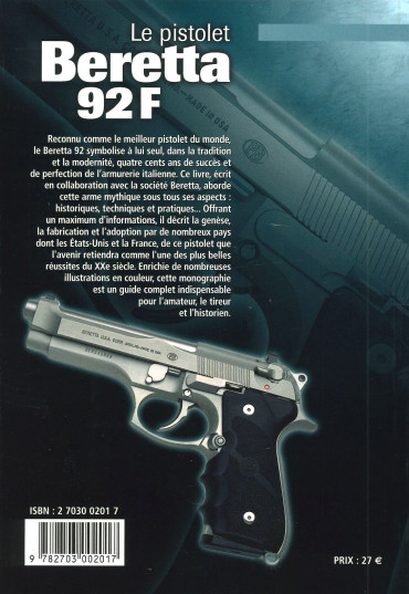 LE PISTOLET BERETTA 92 F