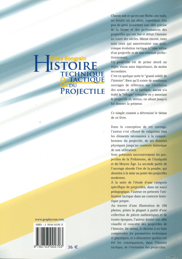 HISTOIRE TECHNIQUE ET TACTIQUE DU PROJECTILE
