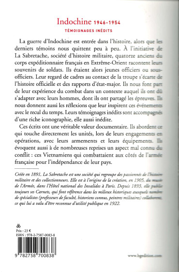 Indochine 1946 - 1954 Témoignages inédits