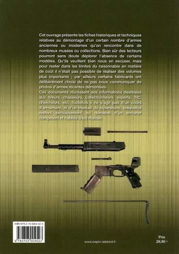 Le démontage des armes Volume 5 : Pistolets mitrailleurs