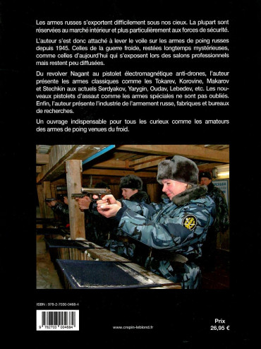 Les armes de poing russes, de 1945 à nos jours