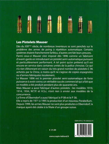Histoire des pistolets Mauser