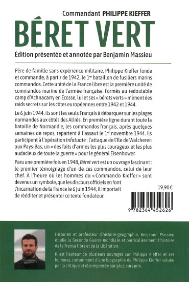 BÉRET VERT par le commandant Philippe KIEFFER