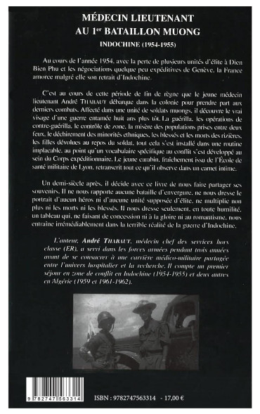 Médecin Lieutenant au 1er Bataillon Muong - Indochine (1954-1955)