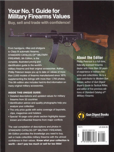 GUN DIGEST STANDARD CATALOG OF MILITARY FIREARMS : the collector's price and reference guide, 9th edition