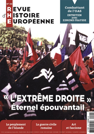 REVUE D'HISTOIRE EUROPEENNE N° 20 AOUT SEPTEMBRE OCTOBRE 2024