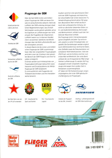 Flugzeuge der DDR Band 1 : bis 1962 Typenbuch - Militär und Zivilluftfahrt  OCCASION