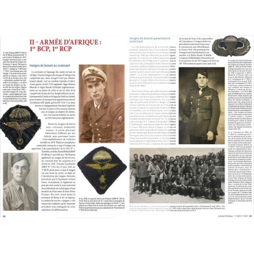 INSIGNES ET BREVETS DES PREMIERS PARACHUTISTES FRANÇAIS 1936 - 1946