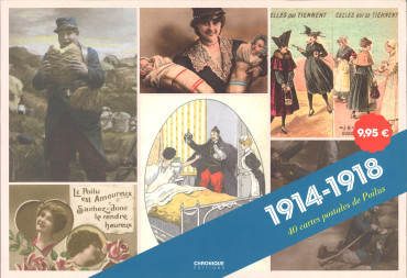 40 CARTES POSTALES DE POILUS 1914-1918
