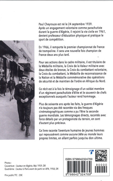 PARACHUTISTE : Algérie, Octobre 1958 - Décembre 1960. 10e DP - 2e RPC/2e RPIMA