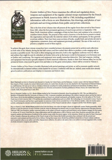 FRONTIER SOLDIERS OF NEW FRANCE VOL 1
