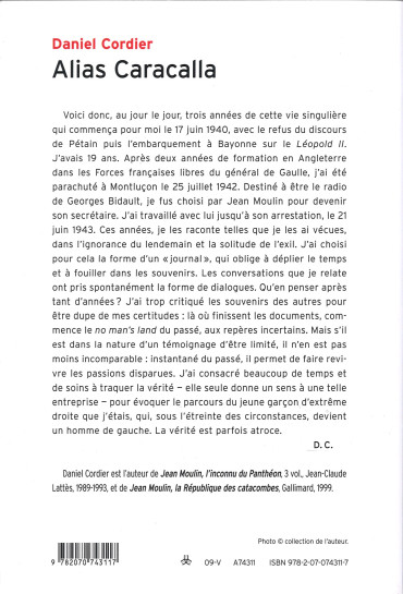 ALIAS CARACALLA - DANIEL CORDIER