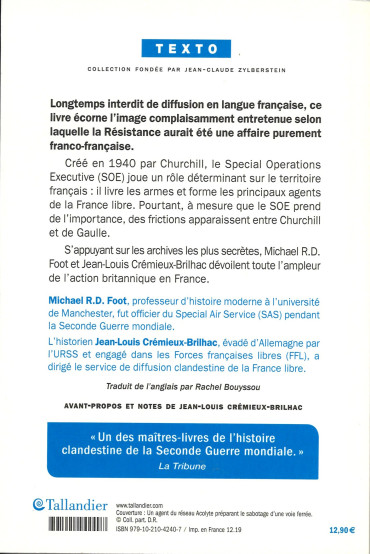Des Anglais dans la Résistance : Le SOE en France, 1940-1944