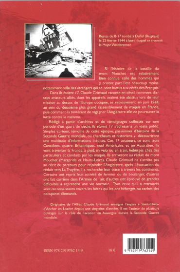 Ils étaient dix-sept, mai-juin 1944 : Dix-sept aviateurs alliés au mont Mouchet