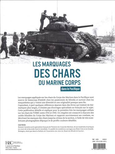 LES MARQUAGES DES CHARS DU MARINE CORPS DANS LE PACIFIQUE