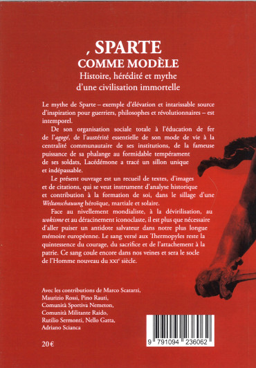 SPARTE COMME MODÈLE : Histoire, hérédité et mythe d’une civilisation immortelle