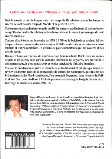 Dignitaires connus ou méconnus du IIIe Reich (suivi de) La conduite hitlérienne de la guerre