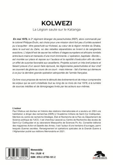 KOLWEZI - LA LÉGION SAUTE SUR LE KATANGA