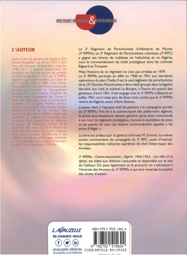 3e RPIMa - CONTRE-INSURRECTION ALGERIE 1960-1962, LES VILLES ET LE DJEBEL