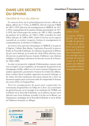 DANS LES SECRETS DU SPHINX : DERRIERE LE MUR DU SILENCE