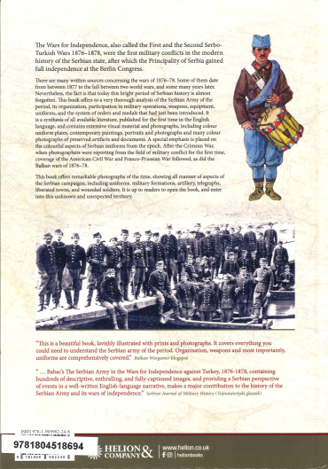 The serbian army in the wars for independance against turkey 1876-1878