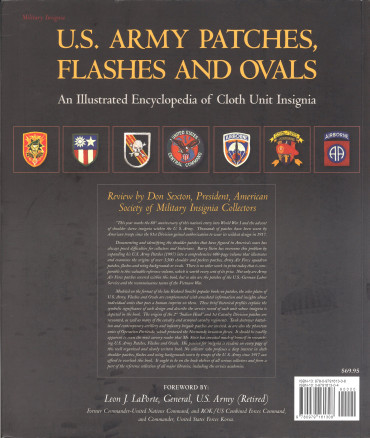 US ARMY PATCHES, FLASHES AND OVALS : An Illustrated Encyclopedia of Cloth Unit Insignia "ÉTAT OCCASION"