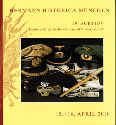 Livre d'enchères HERMANN HISTORICA Deutshe Zeitgeschichte n°59