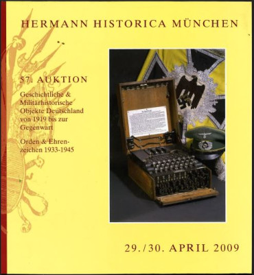 Livre d'enchères HERMANN HISTORICA Deutshe Zeitgeschichte n°57