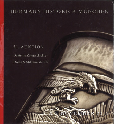 Livre d'enchères HERMANN HISTORICA Deutshe Zeitgeschichte n°71