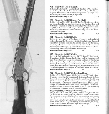 Livre d'enchères HERMANN HISTORICA Schusswaffen n°66