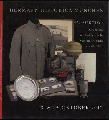 Livre d'enchères HERMANN HISTORICA Militar & Geschichte n°65