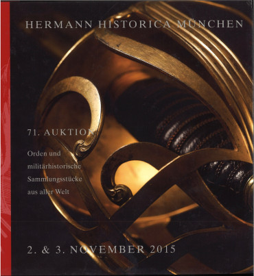 Livre d'enchères HERMANN HISTORICA Militar & Geschichte n°71