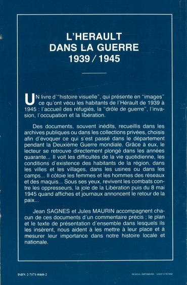 l'Hérault pendant la Guerre