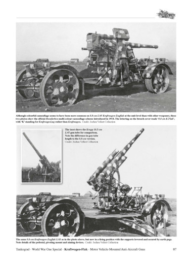 Kraftwagen-Flak German Tankograd world war one N°1015