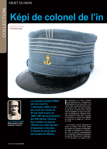 Képi de colonel de l'infanterie coloniale - Uniformes N°265  numérique