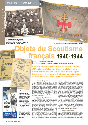 Objets du scoutisme français 1940-1944 - Uniformes N° 265 numérique