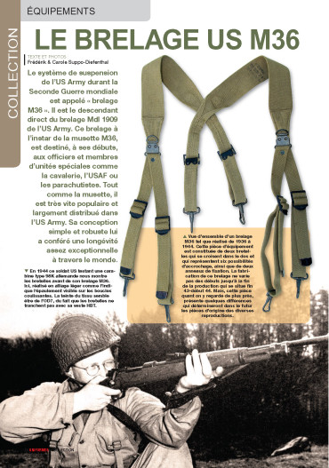 Les brelages US M36 - Uniformes N° 266 numérique