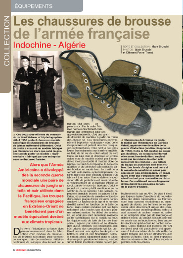Les chaussures de brousse de l'armée française - Uniformes N°266 numérique