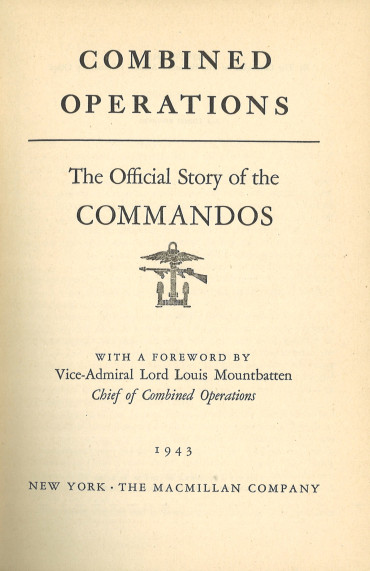 Combined Operations: The Official Story of the Commandos
