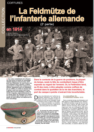 La Feldmütze de l’infanterie allemande (2e partie) - Uniformes n°267 numérique