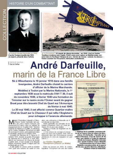 André Darfeuille marin de la France Livre  - Uniformes 269 numérique