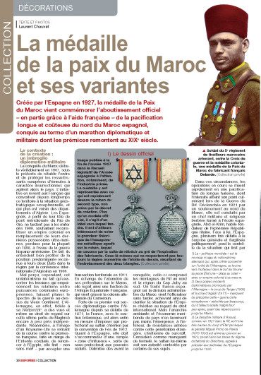 La médaille de la paix du Maroc - Uniformes 270 numérique
