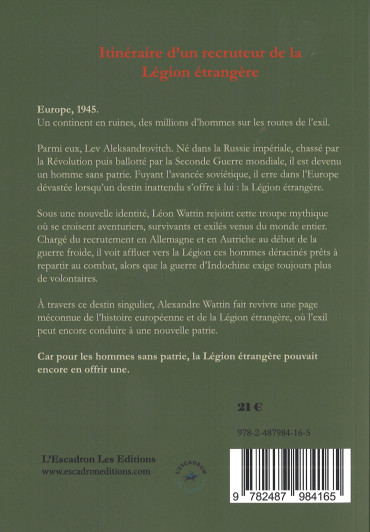Itinéraire d'un recruteur de la légion étrangère