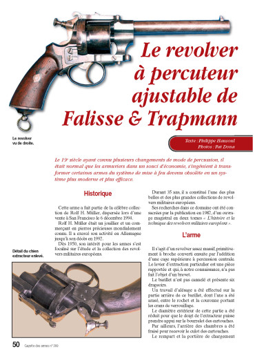 Le revolver Falisse & Trapmann - GDA 399 version numérique
