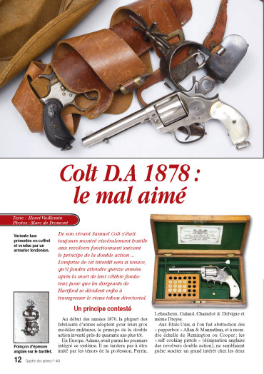 Le Colt D.A. 1878 - GDA 401 version numérique