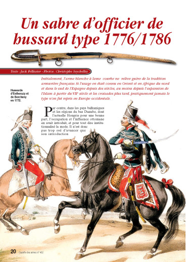 Un sabre d'officier de hussard type 1776/1786 - Gazette des Armes N°402 numérique