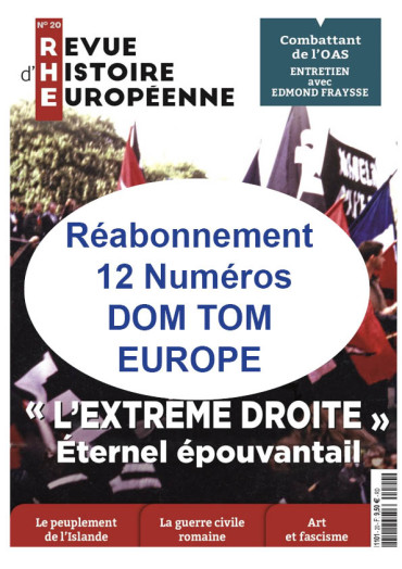 Réabonnement RHE 2 ans EUROPE et DOM TOM